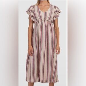 Trina Turk Multicolor Striped Midi Dress